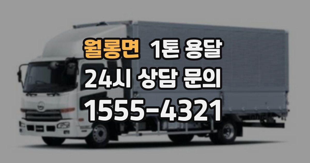 월롱면 1톤 용달