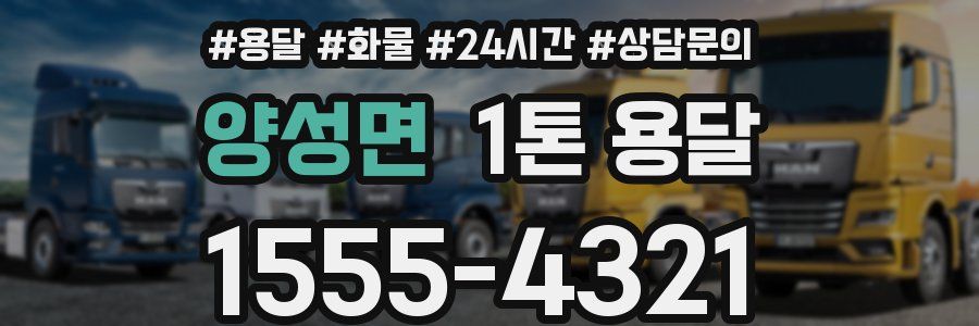 양성면 1톤 용달