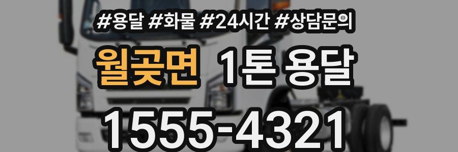 월곶면 1톤 용달