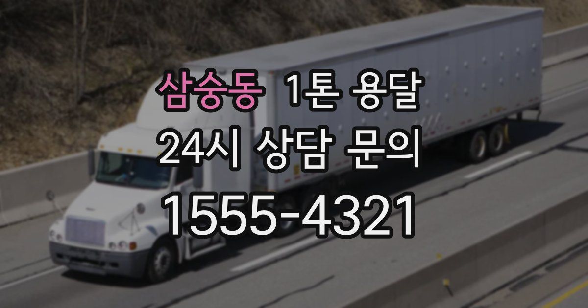 삼숭동 1톤 용달