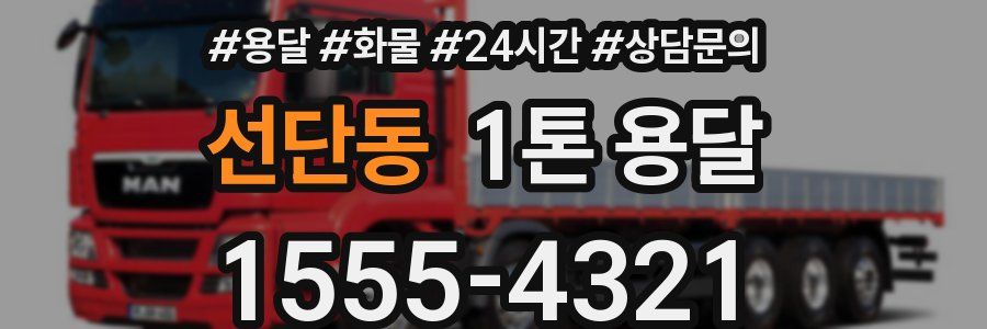 선단동 1톤 용달