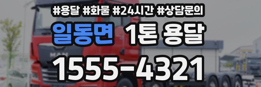 일동면 1톤 용달
