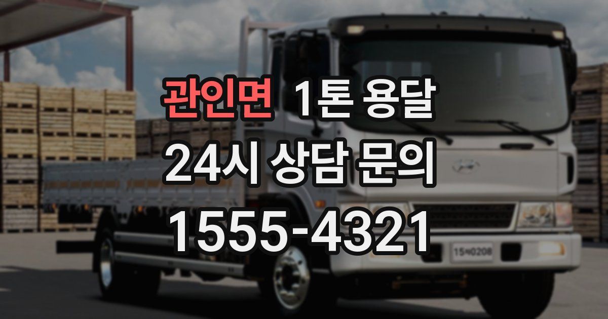 관인면 1톤 용달