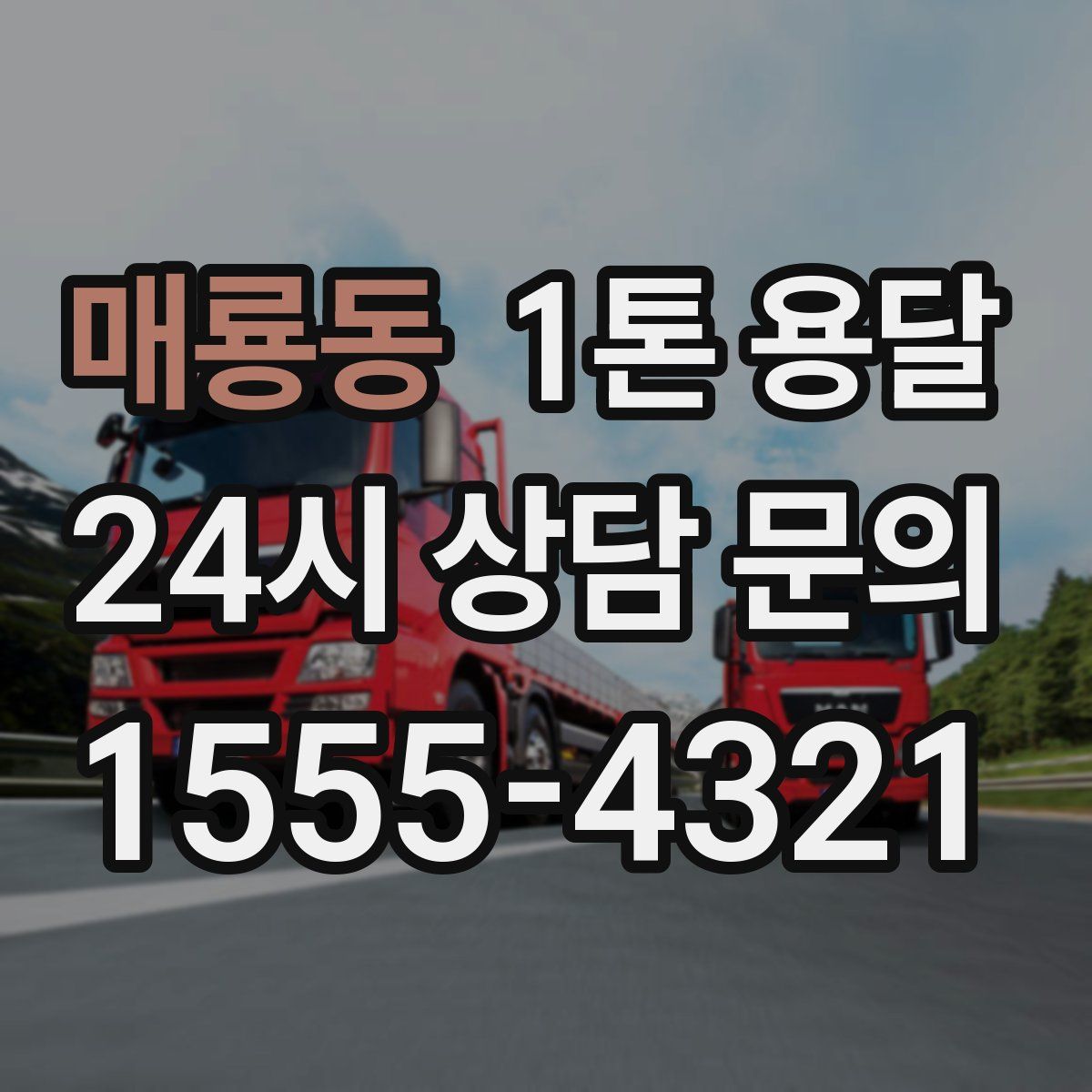 매룡동 1톤 용달