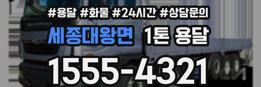 세종대왕면 1톤 용달