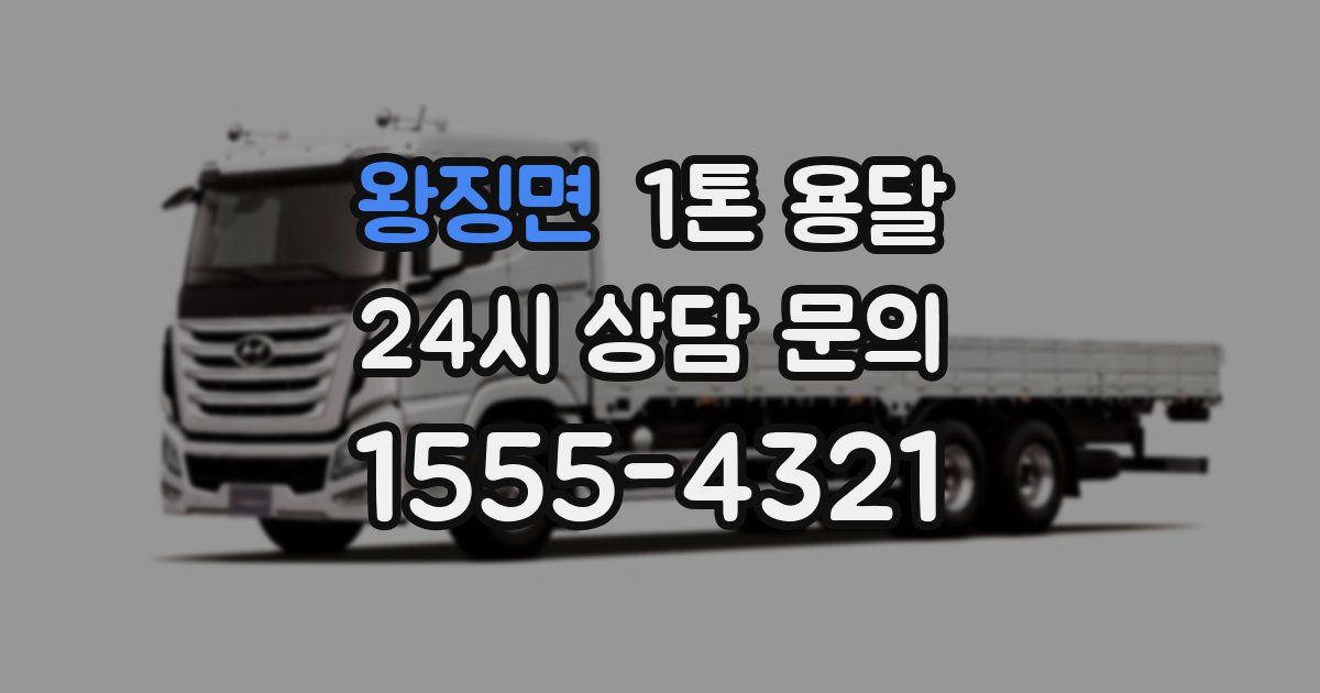 왕징면 1톤 용달