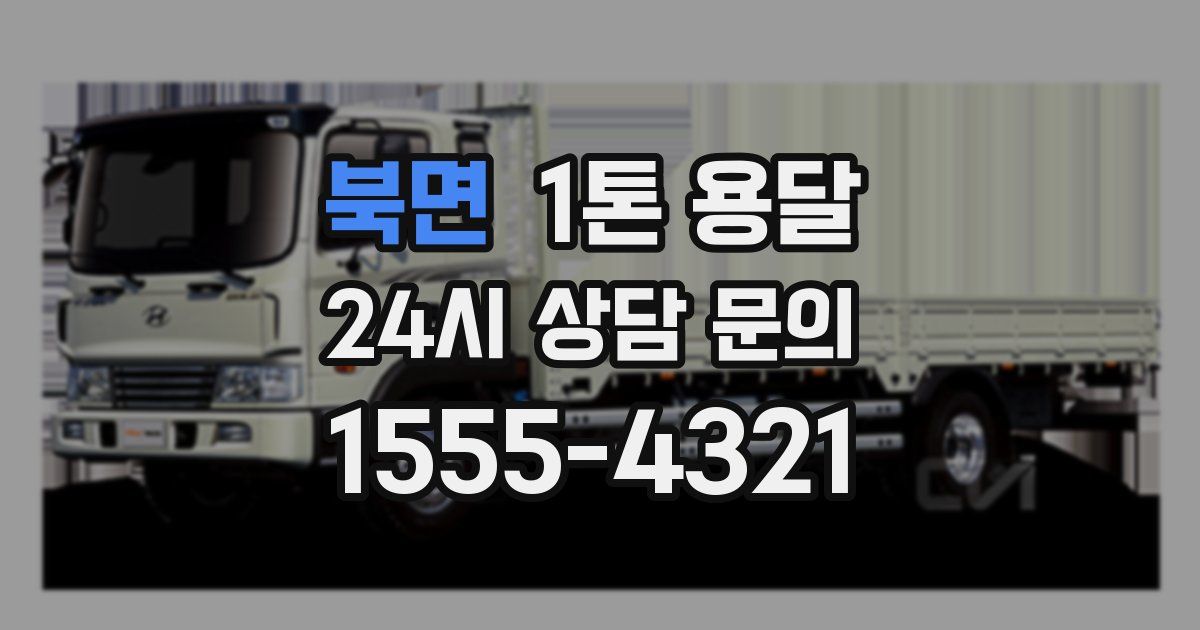 북면 1톤 용달