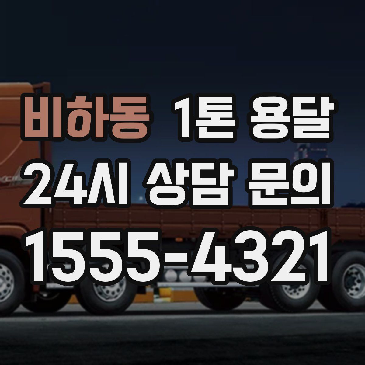 비하동 1톤 용달