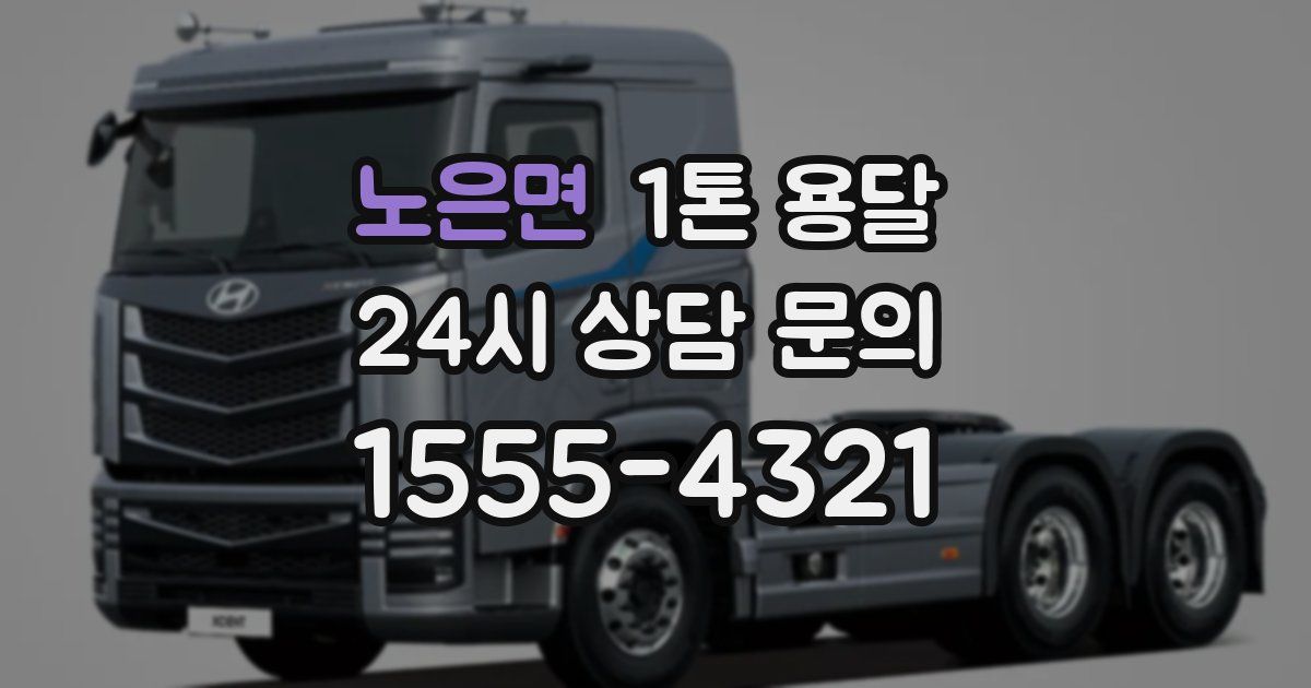 노은면 1톤 용달