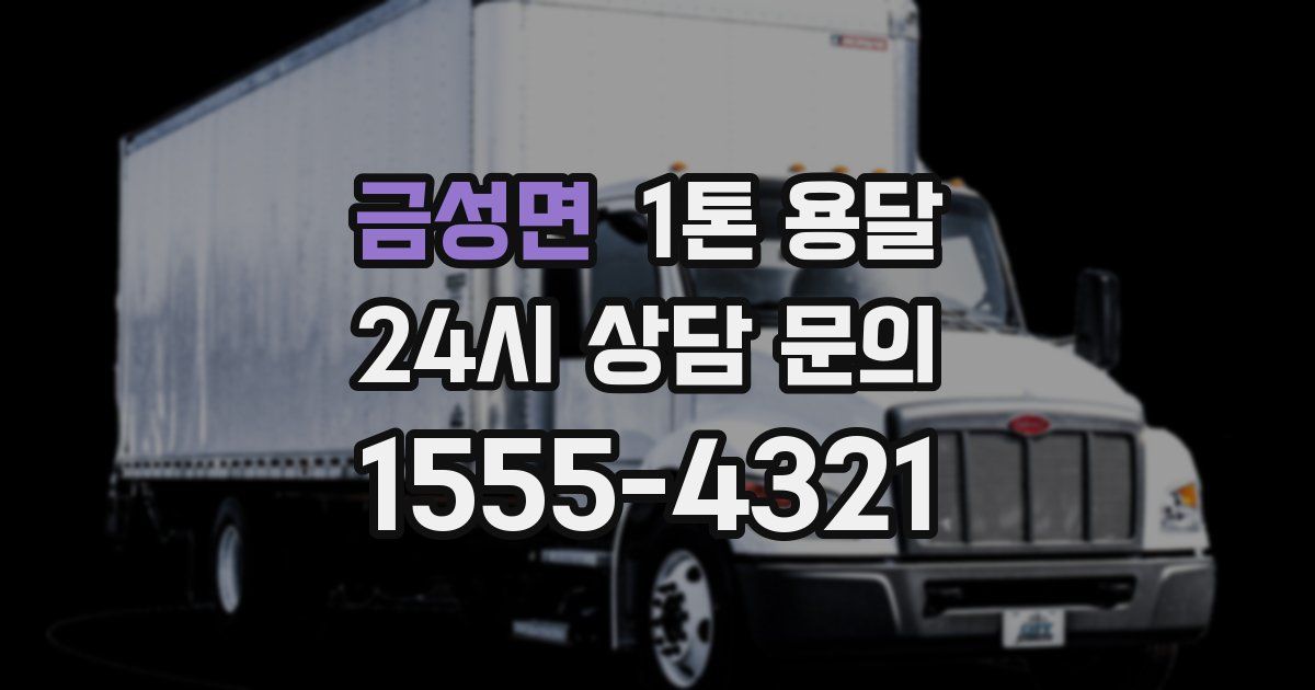 금성면 1톤 용달