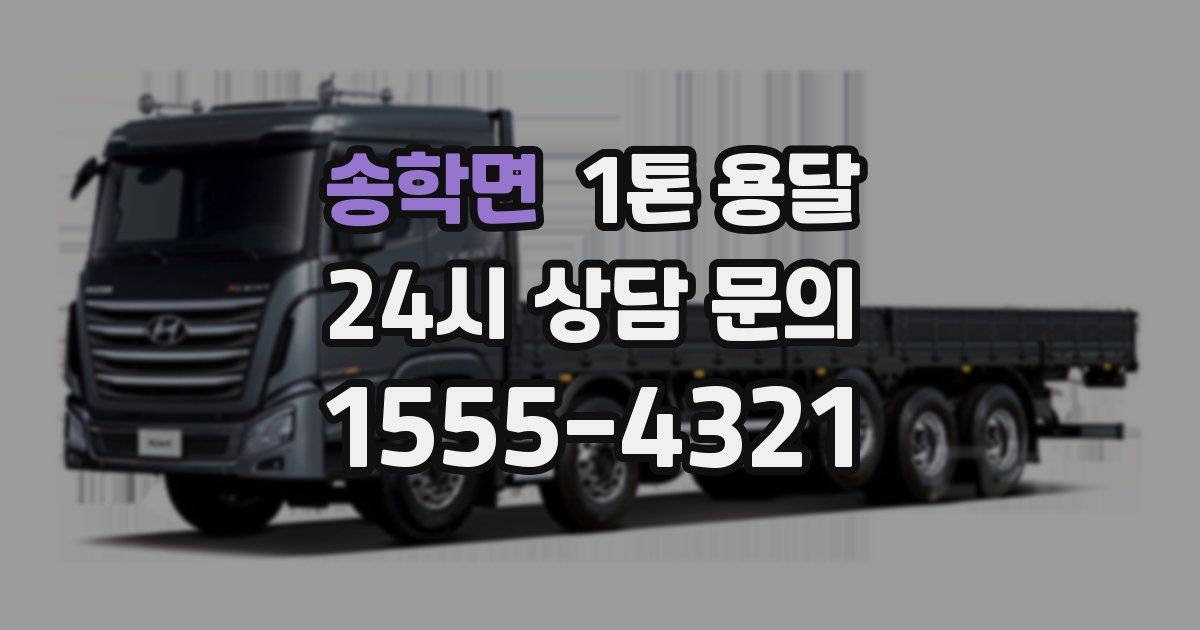 송학면 1톤 용달