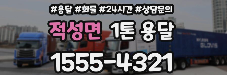 적성면 1톤 용달