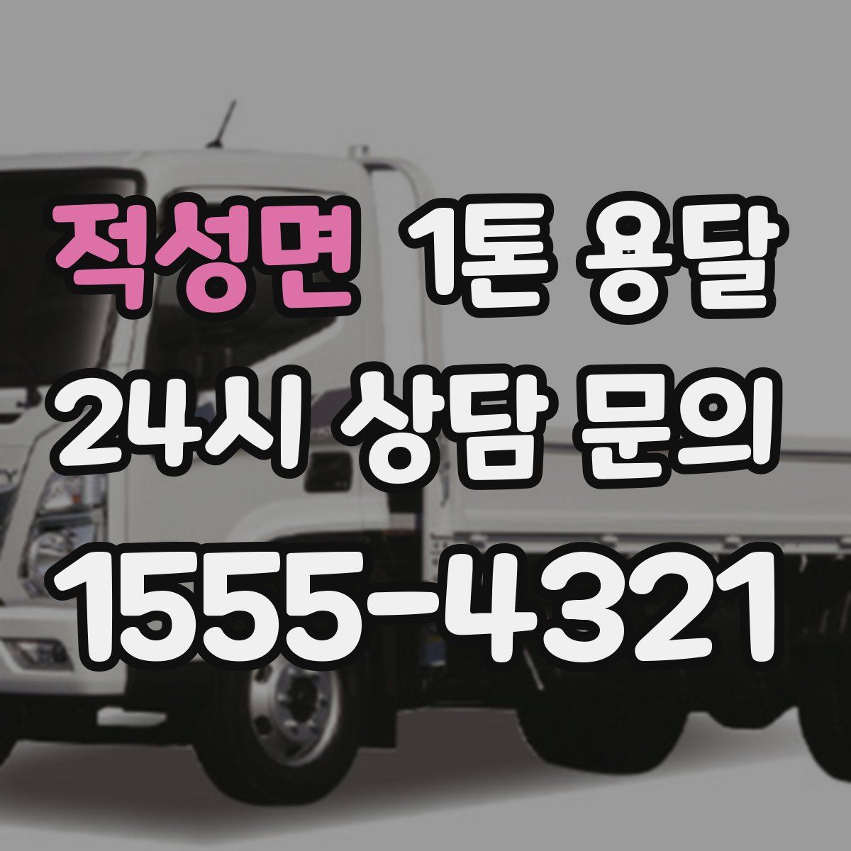 적성면 1톤 용달