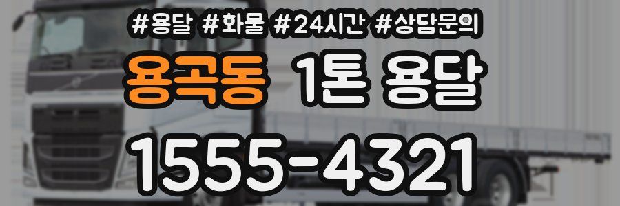 용곡동 1톤 용달