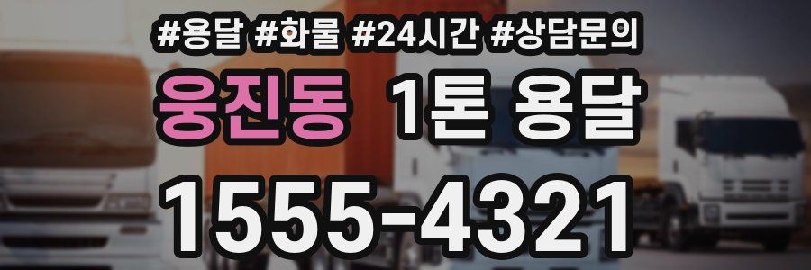 웅진동 1톤 용달
