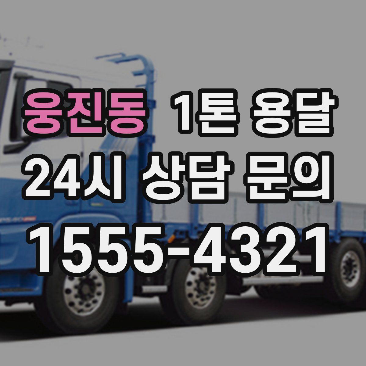 웅진동 1톤 용달