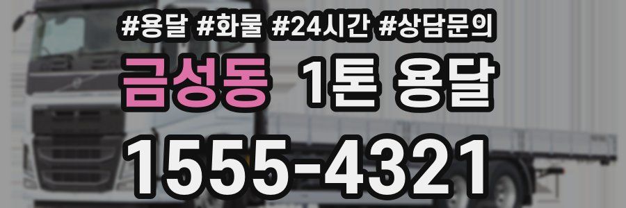금성동 1톤 용달