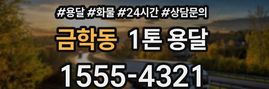 금학동 1톤 용달