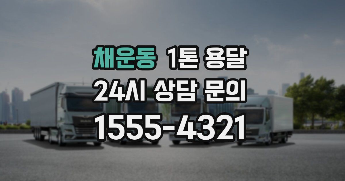 채운동 1톤 용달