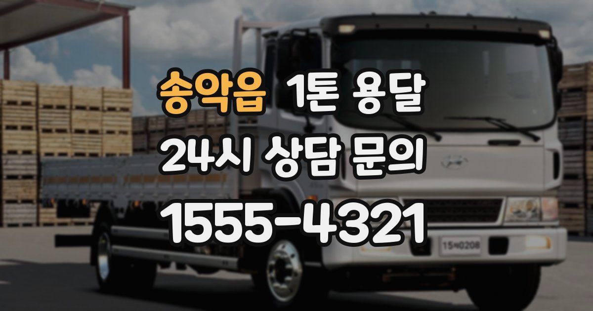 송악읍 1톤 용달