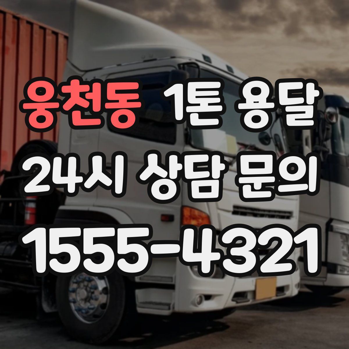 웅천동 1톤 용달