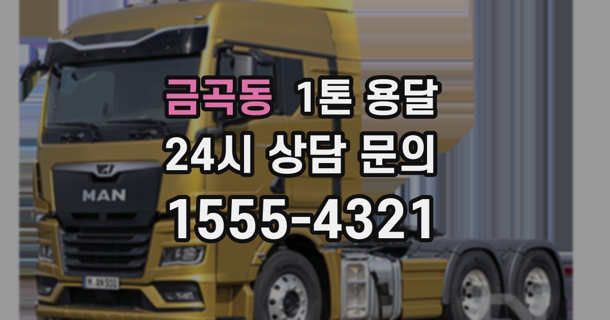 금곡동 1톤 용달