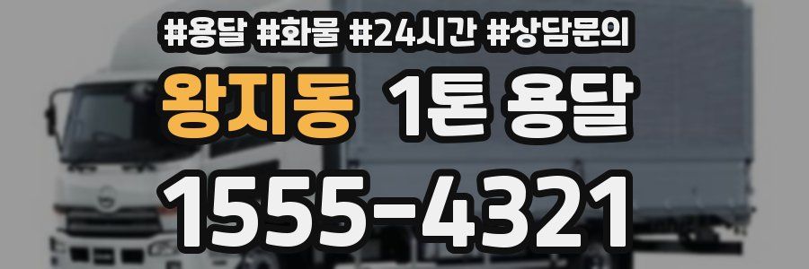 왕지동 1톤 용달