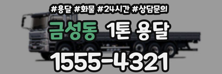 금성동 1톤 용달