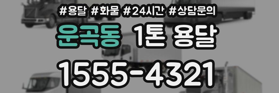 운곡동 1톤 용달