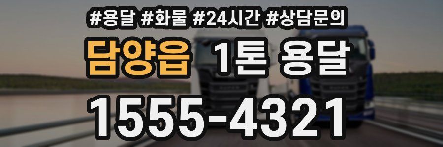 담양읍 1톤 용달
