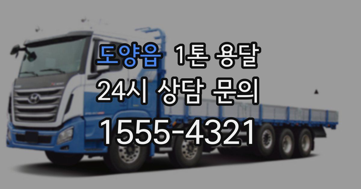 도양읍 1톤 용달