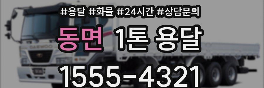동면 1톤 용달