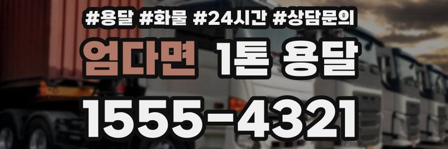 엄다면 1톤 용달