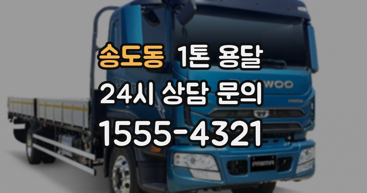 송도동 1톤 용달