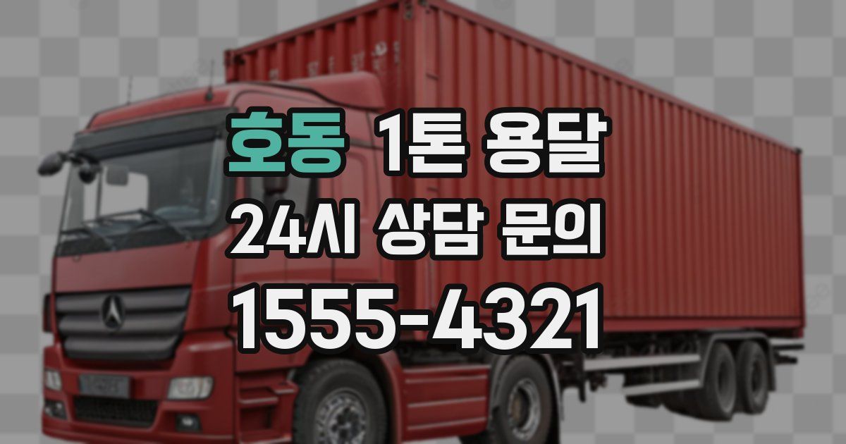 호동 1톤 용달