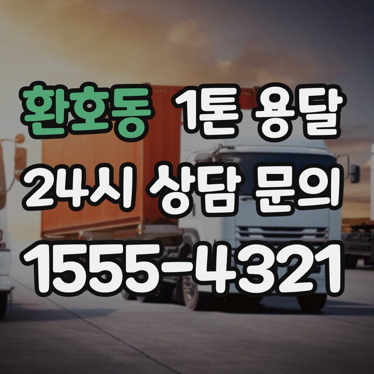 환호동 1톤 용달