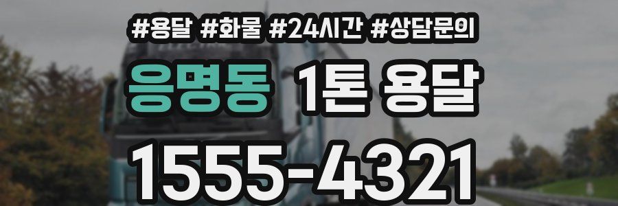 응명동 1톤 용달