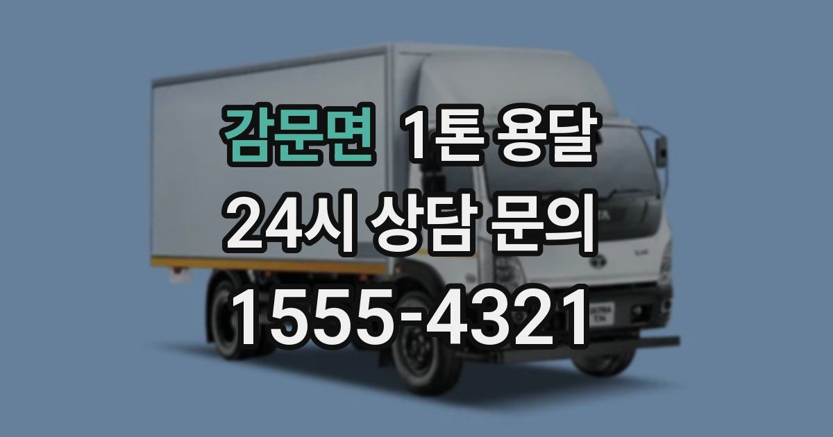 감문면 1톤 용달