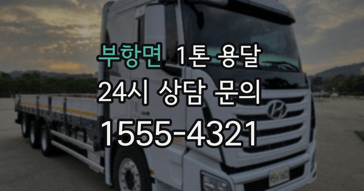 부항면 1톤 용달