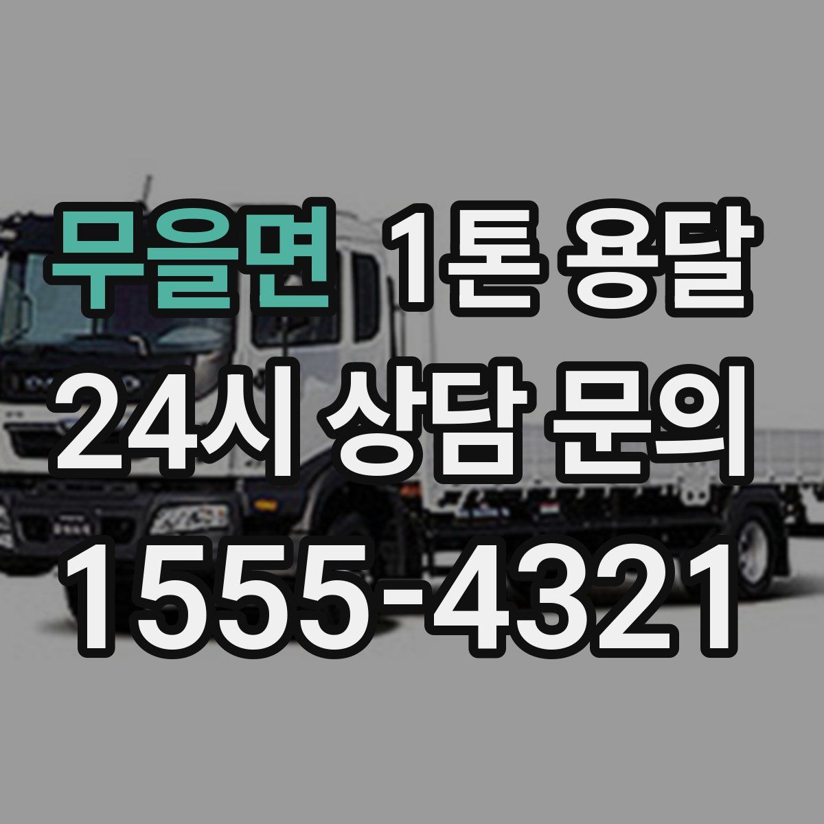 무을면 1톤 용달