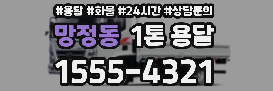 망정동 1톤 용달