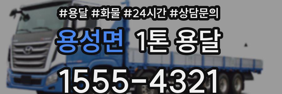 용성면 1톤 용달