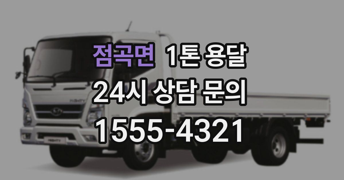 점곡면 1톤 용달