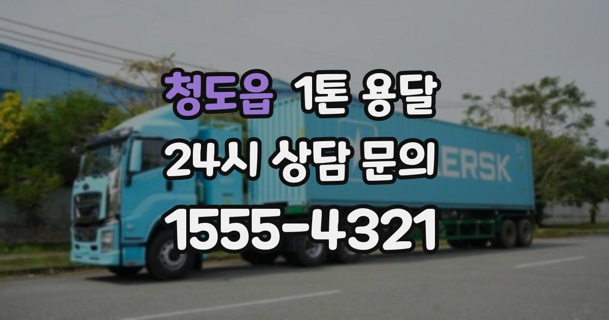 청도읍 1톤 용달
