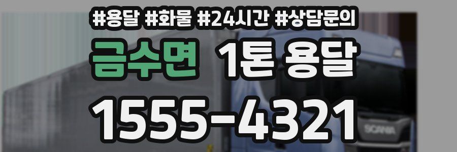 금수면 1톤 용달