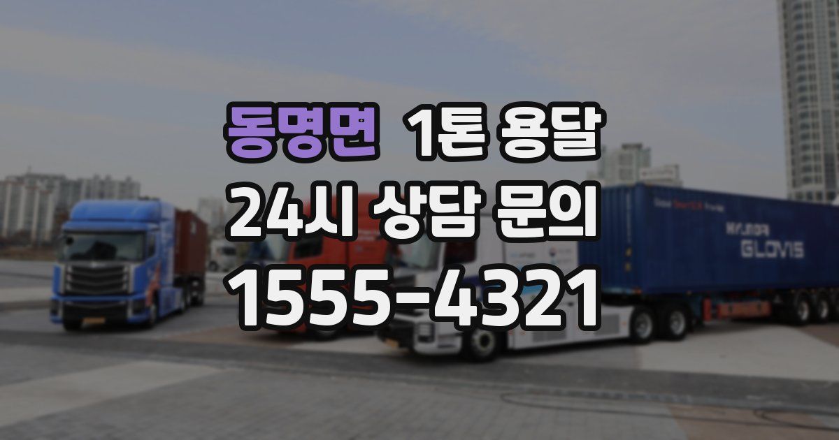 동명면 1톤 용달