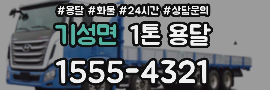기성면 1톤 용달