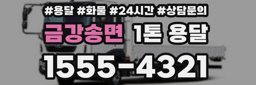 금강송면 1톤 용달