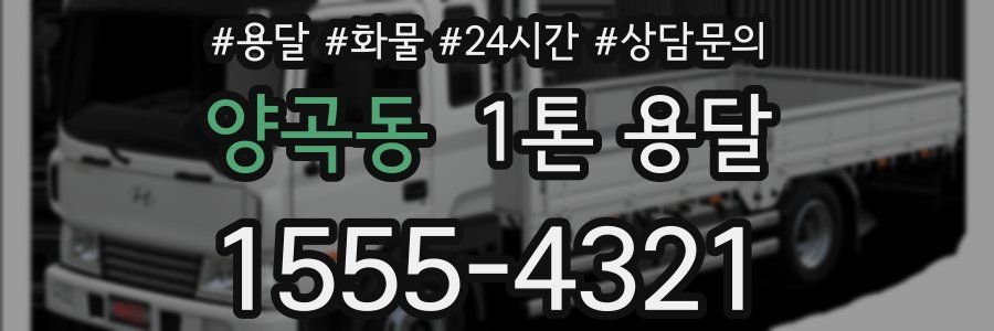 양곡동 1톤 용달