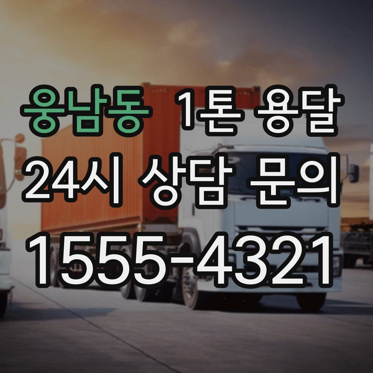 웅남동 1톤 용달